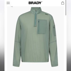Brady Brand Golf 1/2 Zip in zero weight rip stop